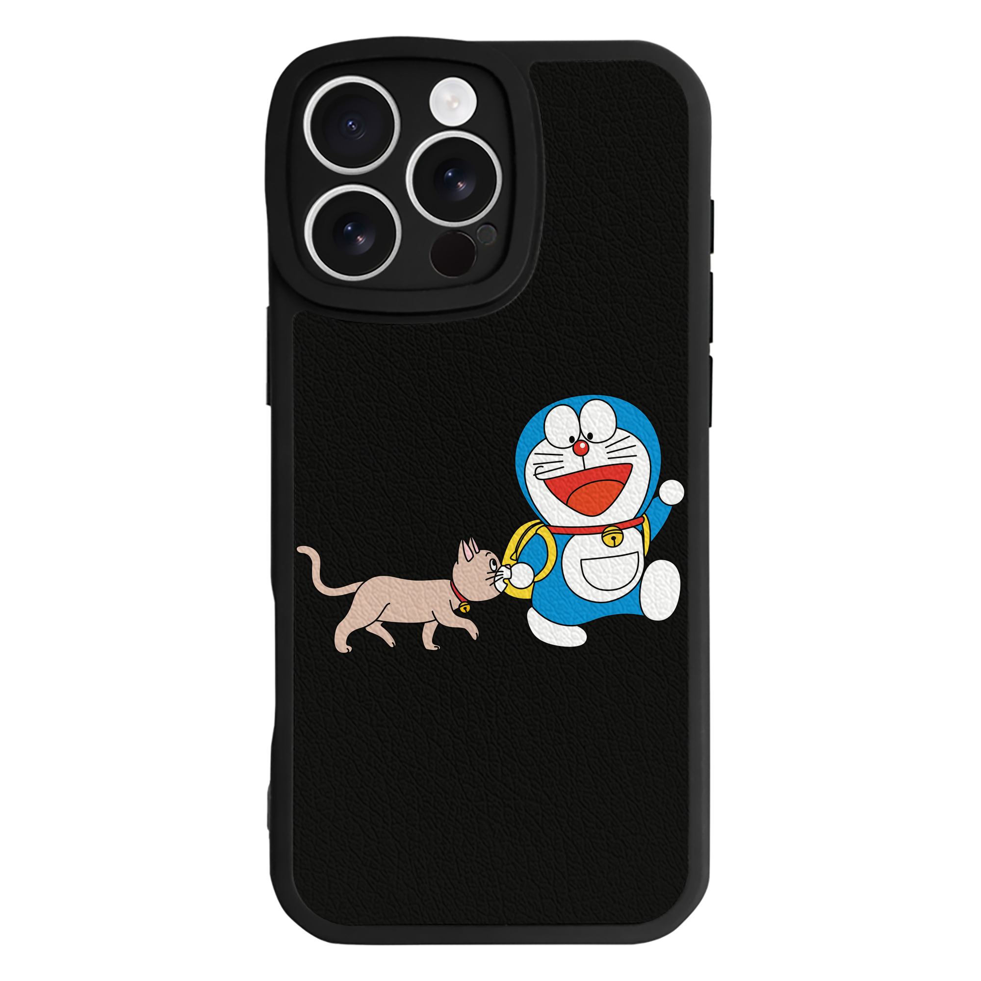 （画像用） ドラえもん Doraemon 【iPhone 16シリーズ対応】シリコンスマホケース（レザー調） 材質：シリコン